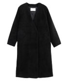 【ピエロ/Pierrot】の【アウトレットSALE!】ノーカラーボアコート ブラック|ID: prp329100004841162 ipo3291000000035282122