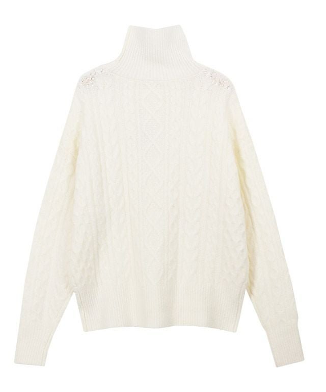 【ピエロ/Pierrot】の【アウトレットSALE!】ハイネックケーブルニット インテリア・キッズ・メンズ・レディースファッション・服の通販 founy(ファニー) 　ファッション　Fashion　レディースファッション　Fashion for Women　トップス・カットソー　Cut & Sew Tops　ニット　Knit Tops & Sweaters　アウトレット　Outlet / Clearance　タートルネック　Turtleneck, High Neck　ハイネック　High Neck, Mock Neck　プチプライス・低価格　Affordable / Budget Price　エレガント 上品　Elegant　オフホワイト|ID: prp329100004841167 ipo3291000000035807268