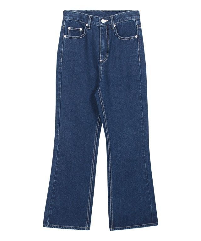 【ピエロ/Pierrot】の綿100%セミフレアデニム インテリア・キッズ・メンズ・レディースファッション・服の通販 founy(ファニー) https://founy.com/ ファッション Fashion レディースファッション Fashion for Women パンツ Pants & Trousers トレンド Trend, Trending Now フレア Flare, Flared プチプライス・低価格 Affordable / Budget Price |ID: prp329100004841170 ipo3291000000035807297