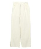 【ピエロ/Pierrot】のツイルセミフレアパンツ アイボリー|ID: prp329100004841179 ipo3291000000035996303