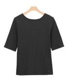 【ピエロ/Pierrot】の【アウトレットSALE!】バックオープンリブカットソー ブラック|ID: prp329100004841181 ipo3291000000035282246