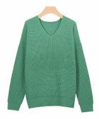 【ピエロ/Pierrot】のVネック畦ニット 人気、トレンドファッション・服の通販 founy(ファニー) ファッション Fashion レディースファッション Fashion for Women トップス・カットソー Cut & Sew Tops ニット Knit Tops & Sweaters Vネックトップス V-Neck Tops / V-Cut Neckline Shirts ショルダー Shoulder, Shoulder Strap シンプル Simple, Minimal タートルネック Turtleneck, High Neck ドロップ Drop Shoulder, Dropped Style プチプライス・低価格 Affordable / Budget Price 畦 Ribbed Knit thumbnail グリーン|ID: prp329100004841183 ipo3291000000036068893