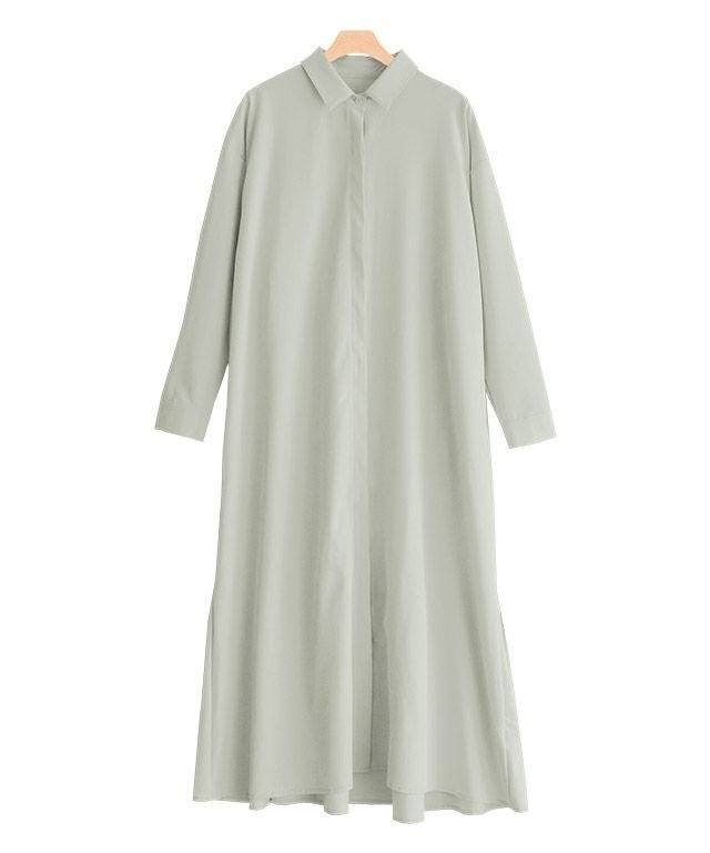 【ピエロ/Pierrot】のバックティアードシャツワンピース インテリア・キッズ・メンズ・レディースファッション・服の通販 founy(ファニー) 　ファッション　Fashion　レディースファッション　Fashion for Women　ワンピース　Dresses　シャツワンピース / 1枚で着映えコーデ　Shirt Dresses　シンプル　Simple, Minimal　フロント　Front, Front Design　プチプライス・低価格　Affordable / Budget Price　エレガント 上品　Elegant　羽織　Haori, Light Jacket　ライトグレージュ|ID: prp329100004841208 ipo3291000000036069513