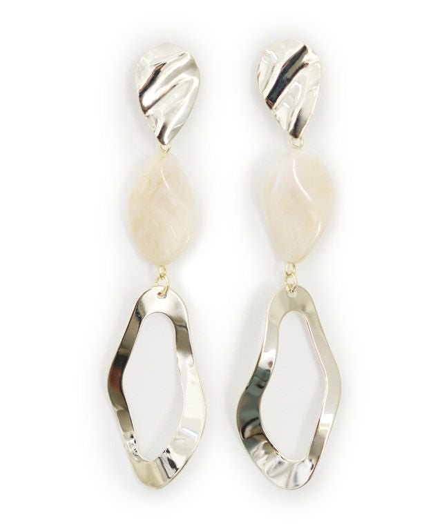 【ピエロ/Pierrot】のマーブルメタルパーツピアス [Pierrot] インテリア・キッズ・メンズ・レディースファッション・服の通販 founy(ファニー) 　ファッション　Fashion　レディースファッション　Fashion for Women　アクセサリー　Fashion Accessories　コーティング　Coating, Coated Finish　トレンド　Trend, Trending Now　ドロップ　Drop Shoulder, Dropped Style　プチプライス・低価格　Affordable / Budget Price　プレート　Plate, Dish　マーブル　Marble, Marble Pattern　メタル　Metal, Metal Parts　アイボリー|ID: prp329100004841211 ipo3291000000036069536