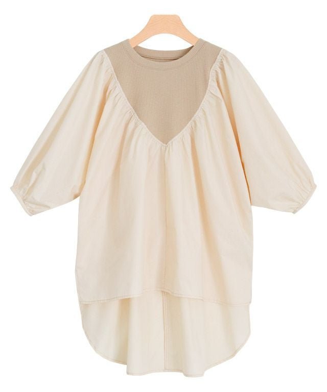 【ピエロ/Pierrot】のドッキングギャザーブラウス インテリア・キッズ・メンズ・レディースファッション・服の通販 founy(ファニー) 　ファッション　Fashion　レディースファッション　Fashion for Women　トップス・カットソー　Cut & Sew Tops　シャツ・ブラウス・オフィスカジュアル　Elegant Blouses & Button-Ups　ギャザー　Gathered, Ruffled　プチプライス・低価格　Affordable / Budget Price　アイボリー|ID: prp329100004841213 ipo3291000000036069703