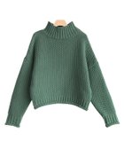 【ピエロ/Pierrot】のローゲージハイネックニット 人気、トレンドファッション・服の通販 founy(ファニー) ファッション Fashion レディースファッション Fashion for Women トップス・カットソー Cut & Sew Tops ニット Knit Tops & Sweaters プチプライス・低価格 Affordable / Budget Price ルーズ Loose, Oversized thumbnail スモークグリーン|ID: prp329100004841245 ipo3291000000036070325
