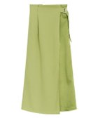 【ピエロ/Pierrot】の切り替えラップスカート 人気、トレンドファッション・服の通販 founy(ファニー) ファッション Fashion レディースファッション Fashion for Women スカート Skirts サテン Satin, Glossy Fabric トレンド Trend, Trending Now プチプライス・低価格 Affordable / Budget Price ラップ Wrap, Wrap Design エレガント 上品 Elegant thumbnail グリーン|ID: prp329100004841274 ipo3291000000036066949
