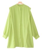【ピエロ/Pierrot】のタックチュニックブラウス 人気、トレンドファッション・服の通販 founy(ファニー) ファッション Fashion レディースファッション Fashion for Women トップス・カットソー Cut & Sew Tops シャツ・ブラウス・オフィスカジュアル Elegant Blouses & Button-Ups プチプライス・低価格 Affordable / Budget Price エレガント 上品 Elegant thumbnail ライムグリーン|ID: prp329100004841277 ipo3291000000036067019