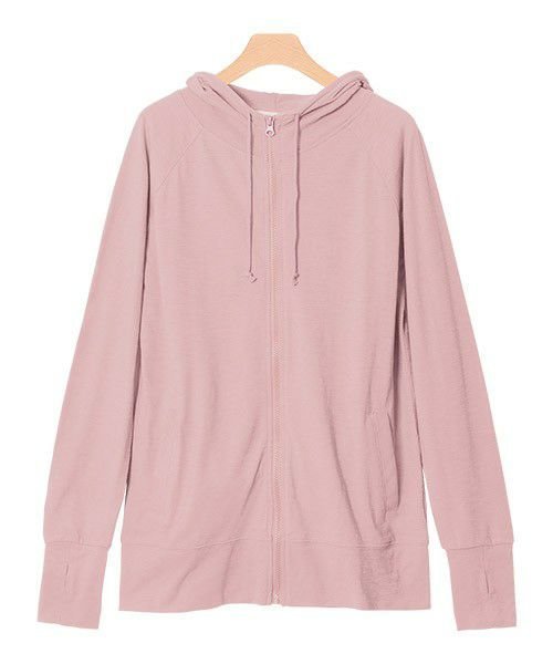 【ピエロ/Pierrot】の【アウトレットSALE!】2typeから選べるUVカットスラブパーカー インテリア・キッズ・メンズ・レディースファッション・服の通販 founy(ファニー) 　ファッション　Fashion　レディースファッション　Fashion for Women　トップス・カットソー　Cut & Sew Tops　レディースパーカー・カジュアルフーディー　Casual Hoodies & Sweatshirts　アウトレット　Outlet / Clearance　おすすめ　Recommended / Our Picks　プチプライス・低価格　Affordable / Budget Price　夏　Summer　春　Spring　秋　Autumn　軽量　Lightweight, Ultra Light　ピンク|ID: prp329100004841286 ipo3291000000035282927