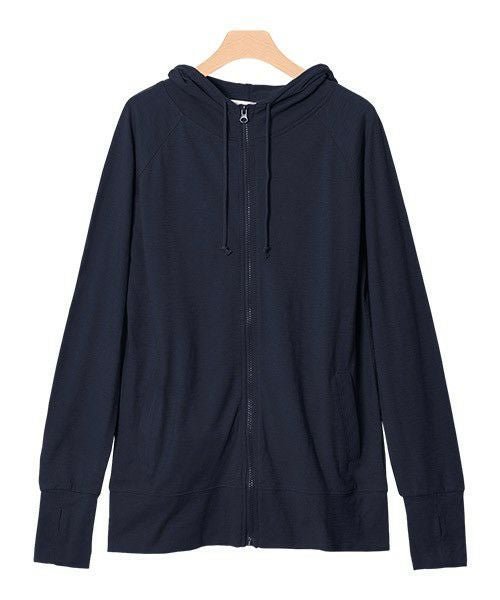 【ピエロ/Pierrot】の2typeから選べるUVカットスラブパーカー インテリア・キッズ・メンズ・レディースファッション・服の通販 founy(ファニー) 　ファッション　Fashion　レディースファッション　Fashion for Women　トップス・カットソー　Cut & Sew Tops　レディースパーカー・カジュアルフーディー　Casual Hoodies & Sweatshirts　おすすめ　Recommended / Our Picks　プチプライス・低価格　Affordable / Budget Price　夏　Summer　春　Spring　秋　Autumn　軽量　Lightweight, Ultra Light　ネイビー|ID: prp329100004841286 ipo3291000000036275586