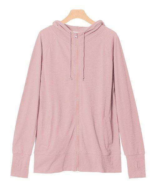 【ピエロ/Pierrot】の2typeから選べるUVカットスラブパーカー インテリア・キッズ・メンズ・レディースファッション・服の通販 founy(ファニー) 　ファッション　Fashion　レディースファッション　Fashion for Women　トップス・カットソー　Cut & Sew Tops　レディースパーカー・カジュアルフーディー　Casual Hoodies & Sweatshirts　おすすめ　Recommended / Our Picks　プチプライス・低価格　Affordable / Budget Price　夏　Summer　春　Spring　秋　Autumn　軽量　Lightweight, Ultra Light　ピンク|ID: prp329100004841286 ipo3291000000036275589