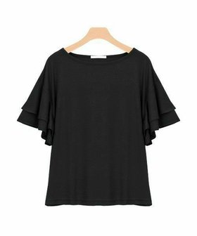 【ピエロ/Pierrot】 【アウトレットSALE!】2typeデザインとろみ素材Tシャツ [Pierrot]人気、トレンドファッション・服の通販 founy(ファニー) ファッション Fashion レディースファッション Fashion for Women トップス・カットソー Cut & Sew Tops シャツ・ブラウス・オフィスカジュアル Elegant Blouses & Button-Ups ロングTシャツ・Tシャツ Longline T-Shirts & Tees ショルダー Shoulder, Shoulder Strap スリーブ Sleeve, Long Sleeve / Short Sleeve とろみ Fluid, Flowy Fabric デコルテ Décolleté, Neckline ドロップ Drop Shoulder, Dropped Style フェミニン Feminine, Girly フレア Flare, Flared アウトレット Outlet / Clearance プチプライス・低価格 Affordable / Budget Price おすすめ Recommended / Our Picks エレガント 上品 Elegant |ID:prp329100004841289