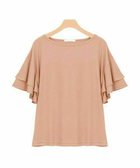 【ピエロ/Pierrot】の【アウトレットSALE!】2typeデザインとろみ素材Tシャツ [Pierrot] 人気、トレンドファッション・服の通販 founy(ファニー) ファッション Fashion レディースファッション Fashion for Women トップス・カットソー Cut & Sew Tops シャツ・ブラウス・オフィスカジュアル Elegant Blouses & Button-Ups ロングTシャツ・Tシャツ Longline T-Shirts & Tees ショルダー Shoulder, Shoulder Strap スリーブ Sleeve, Long Sleeve / Short Sleeve とろみ Fluid, Flowy Fabric デコルテ Décolleté, Neckline ドロップ Drop Shoulder, Dropped Style フェミニン Feminine, Girly フレア Flare, Flared アウトレット Outlet / Clearance プチプライス・低価格 Affordable / Budget Price おすすめ Recommended / Our Picks エレガント 上品 Elegant thumbnail スモークピンクオレンジ|ID: prp329100004841289 ipo3291000000035282953