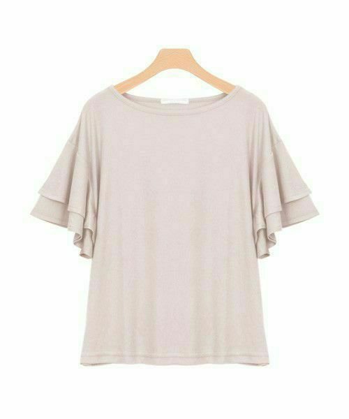 【ピエロ/Pierrot】の【アウトレットSALE!】2typeデザインとろみ素材Tシャツ [Pierrot] インテリア・キッズ・メンズ・レディースファッション・服の通販 founy(ファニー) 　ファッション　Fashion　レディースファッション　Fashion for Women　トップス・カットソー　Cut & Sew Tops　シャツ・ブラウス・オフィスカジュアル　Elegant Blouses & Button-Ups　ロングTシャツ・Tシャツ　Longline T-Shirts & Tees　ショルダー　Shoulder, Shoulder Strap　スリーブ　Sleeve, Long Sleeve / Short Sleeve　とろみ　Fluid, Flowy Fabric　デコルテ　Décolleté, Neckline　ドロップ　Drop Shoulder, Dropped Style　フェミニン　Feminine, Girly　フレア　Flare, Flared　アウトレット　Outlet / Clearance　プチプライス・低価格　Affordable / Budget Price　おすすめ　Recommended / Our Picks　エレガント 上品　Elegant　パウダーピンク|ID: prp329100004841289 ipo3291000000035282954