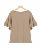 【ピエロ/Pierrot】の【アウトレットSALE!】2typeデザインとろみ素材Tシャツ [Pierrot] 人気、トレンドファッション・服の通販 founy(ファニー) ファッション Fashion レディースファッション Fashion for Women トップス・カットソー Cut & Sew Tops シャツ・ブラウス・オフィスカジュアル Elegant Blouses & Button-Ups ロングTシャツ・Tシャツ Longline T-Shirts & Tees ショルダー Shoulder, Shoulder Strap スリーブ Sleeve, Long Sleeve / Short Sleeve とろみ Fluid, Flowy Fabric デコルテ Décolleté, Neckline ドロップ Drop Shoulder, Dropped Style フェミニン Feminine, Girly フレア Flare, Flared アウトレット Outlet / Clearance プチプライス・低価格 Affordable / Budget Price おすすめ Recommended / Our Picks エレガント 上品 Elegant thumbnail モカベージュ|ID: prp329100004841289 ipo3291000000035282961