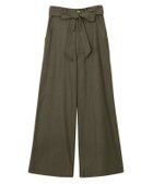 【ピエロ/Pierrot】のウエストリボン付き麻混ワイドパンツ 人気、トレンドファッション・服の通販 founy(ファニー) ファッション Fashion レディースファッション Fashion for Women パンツ Pants & Trousers シンプル Simple, Minimal プチプライス・低価格 Affordable / Budget Price ポケット Pocket, Pocket Detail リボン Ribbon, Bow ワイド Wide, Wide Fit thumbnail オリーブカーキ|ID: prp329100004841302 ipo3291000000036071181