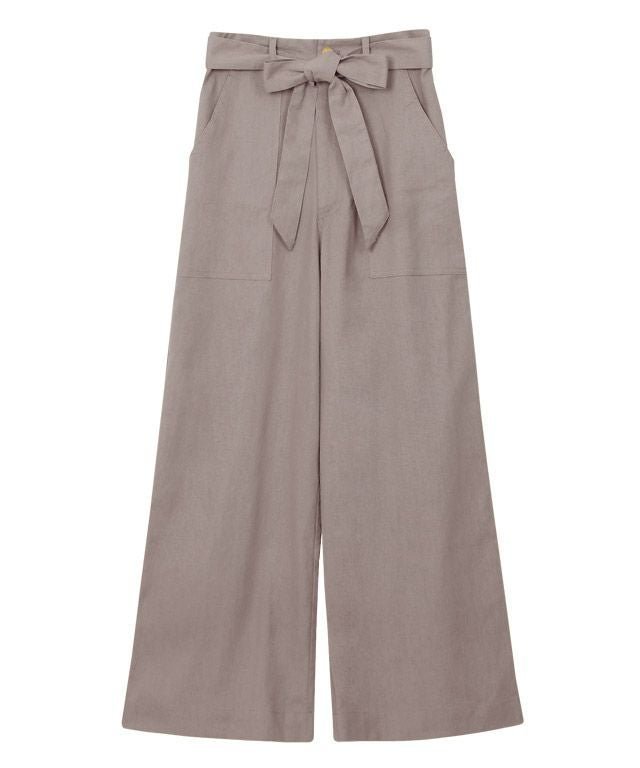 【ピエロ/Pierrot】のウエストリボン付き麻混ワイドパンツ インテリア・キッズ・メンズ・レディースファッション・服の通販 founy(ファニー) ファッション Fashion レディースファッション Fashion for Women パンツ Pants & Trousers シンプル Simple, Minimal プチプライス・低価格 Affordable / Budget Price ポケット Pocket, Pocket Detail リボン Ribbon, Bow ワイド Wide, Wide Fit モカグレージュ|ID: prp329100004841302 ipo3291000000036071184