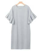 【ピエロ/Pierrot】の【アウトレットSALE!】フレア袖ポンチワンピース 杢グレー|ID: prp329100004841304 ipo3291000000035806720