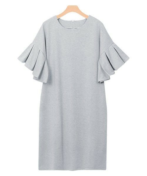 【ピエロ/Pierrot】の【アウトレットSALE!】フレア袖ポンチワンピース インテリア・キッズ・メンズ・レディースファッション・服の通販 founy(ファニー) ファッション Fashion レディースファッション Fashion for Women ワンピース Dresses アウトレット Outlet / Clearance ストレート Straight, Straight Cut スリーブ Sleeve, Long Sleeve / Short Sleeve フレア Flare, Flared プチプライス・低価格 Affordable / Budget Price リラックス Relax, Relaxed Fit エレガント 上品 Elegant 杢グレー|ID: prp329100004841304 ipo3291000000035806720