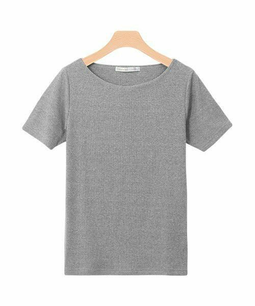 【ピエロ/Pierrot】の【アウトレットSALE!】ネックが選べる半袖テレコリブカットソー インテリア・キッズ・メンズ・レディースファッション・服の通販 founy(ファニー) ファッション Fashion レディースファッション Fashion for Women トップス・カットソー Cut & Sew Tops カットソー・ベーシックTシャツ Cut-and-Sewn Tops / Stretch Tees & Basics アウトレット Outlet / Clearance シンプル Simple, Minimal トレンド Trend, Trending Now フィット Fit, Slim Fit プチプライス・低価格 Affordable / Budget Price ラウンド Round, Round Neck 半袖 Short Sleeve, Half Sleeve 杢グレー|ID: prp329100004841305 ipo3291000000035283080