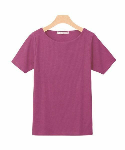 【ピエロ/Pierrot】の【アウトレットSALE!】ネックが選べる半袖テレコリブカットソー インテリア・キッズ・メンズ・レディースファッション・服の通販 founy(ファニー) ファッション Fashion レディースファッション Fashion for Women トップス・カットソー Cut & Sew Tops カットソー・ベーシックTシャツ Cut-and-Sewn Tops / Stretch Tees & Basics アウトレット Outlet / Clearance シンプル Simple, Minimal トレンド Trend, Trending Now フィット Fit, Slim Fit プチプライス・低価格 Affordable / Budget Price ラウンド Round, Round Neck 半袖 Short Sleeve, Half Sleeve オーキッドパープル|ID: prp329100004841305 ipo3291000000035283082