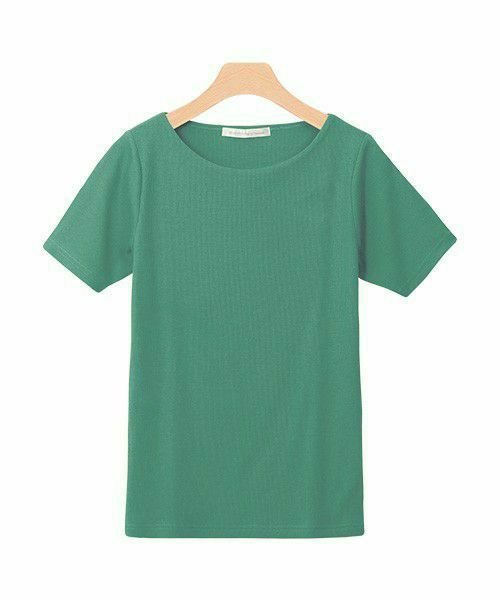 【ピエロ/Pierrot】の【アウトレットSALE!】ネックが選べる半袖テレコリブカットソー インテリア・キッズ・メンズ・レディースファッション・服の通販 founy(ファニー) ファッション Fashion レディースファッション Fashion for Women トップス・カットソー Cut & Sew Tops カットソー・ベーシックTシャツ Cut-and-Sewn Tops / Stretch Tees & Basics アウトレット Outlet / Clearance シンプル Simple, Minimal トレンド Trend, Trending Now フィット Fit, Slim Fit プチプライス・低価格 Affordable / Budget Price ラウンド Round, Round Neck 半袖 Short Sleeve, Half Sleeve グリーン|ID: prp329100004841305 ipo3291000000035283083