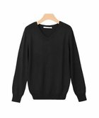 【ピエロ/Pierrot】のネックが選べるウォッシャブルニット 人気、トレンドファッション・服の通販 founy(ファニー) ファッション Fashion レディースファッション Fashion for Women トップス・カットソー Cut & Sew Tops ニット Knit Tops & Sweaters シルク Silk, 100% Silk プチプライス・低価格 Affordable / Budget Price エレガント 上品 Elegant 吸水 Absorbent, Quick-Dry thumbnail ブラック|ID: prp329100004841308 ipo3291000000036071295