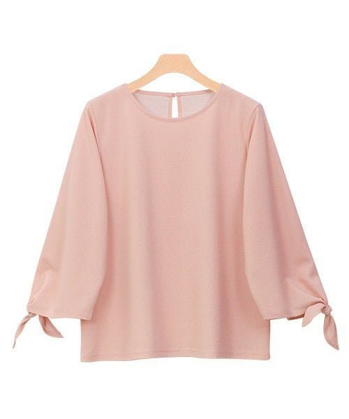 【ピエロ/Pierrot】の選べるTブラウス インテリア・キッズ・メンズ・レディースファッション・服の通販 founy(ファニー) 　ファッション　Fashion　レディースファッション　Fashion for Women　トップス・カットソー　Cut & Sew Tops　シャツ・ブラウス・オフィスカジュアル　Elegant Blouses & Button-Ups　カットソー　Cut and Sewn Top　ギャザー　Gathered, Ruffled　ジョーゼット　Georgette, Semi-Sheer Fabric　スリット　Slit, Slit Detail　スリーブ　Sleeve, Long Sleeve / Short Sleeve　デコルテ　Décolleté, Neckline　バランス　Balance, Style Balance　フェミニン　Feminine, Girly　フロント　Front, Front Design　リボン　Ribbon, Bow　プチプライス・低価格　Affordable / Budget Price　エレガント 上品　Elegant　ピンク|ID: prp329100004841314 ipo3291000000036071338