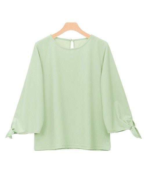 【ピエロ/Pierrot】の選べるTブラウス インテリア・キッズ・メンズ・レディースファッション・服の通販 founy(ファニー) 　ファッション　Fashion　レディースファッション　Fashion for Women　トップス・カットソー　Cut & Sew Tops　シャツ・ブラウス・オフィスカジュアル　Elegant Blouses & Button-Ups　カットソー　Cut and Sewn Top　ギャザー　Gathered, Ruffled　ジョーゼット　Georgette, Semi-Sheer Fabric　スリット　Slit, Slit Detail　スリーブ　Sleeve, Long Sleeve / Short Sleeve　デコルテ　Décolleté, Neckline　バランス　Balance, Style Balance　フェミニン　Feminine, Girly　フロント　Front, Front Design　リボン　Ribbon, Bow　プチプライス・低価格　Affordable / Budget Price　エレガント 上品　Elegant　ミント|ID: prp329100004841314 ipo3291000000036071340