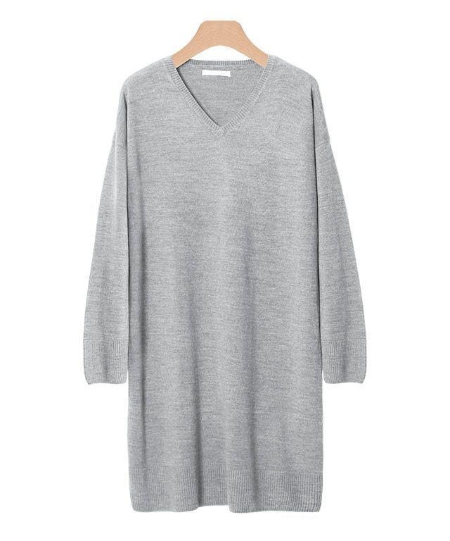 【ピエロ/Pierrot】の【アウトレットSALE!】選べるカシミヤタッチニットワンピース インテリア・キッズ・メンズ・レディースファッション・服の通販 founy(ファニー) 　ファッション　Fashion　レディースファッション　Fashion for Women　ワンピース　Dresses　ニットワンピース　Knit Dresses　アウトレット　Outlet / Clearance　スリット　Slit, Slit Detail　タートルネック　Turtleneck, High Neck　フィット　Fit, Slim Fit　プチプライス・低価格　Affordable / Budget Price　エレガント 上品　Elegant　杢グレー|ID: prp329100004841327 ipo3291000000035807185