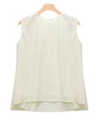 【ピエロ/Pierrot】のAラインノースリーブブラウス 人気、トレンドファッション・服の通販 founy(ファニー) ファッション Fashion レディースファッション Fashion for Women トップス・カットソー Cut & Sew Tops キャミソール&ノースリーブ Camisoles & Sleeveless Tops シャツ・ブラウス・オフィスカジュアル Elegant Blouses & Button-Ups シフォン Chiffon, Lightweight Fabric シンプル Simple, Minimal ジョーゼット Georgette, Semi-Sheer Fabric プチプライス・低価格 Affordable / Budget Price thumbnail オフホワイト|ID: prp329100004846010 ipo3291000000035347600