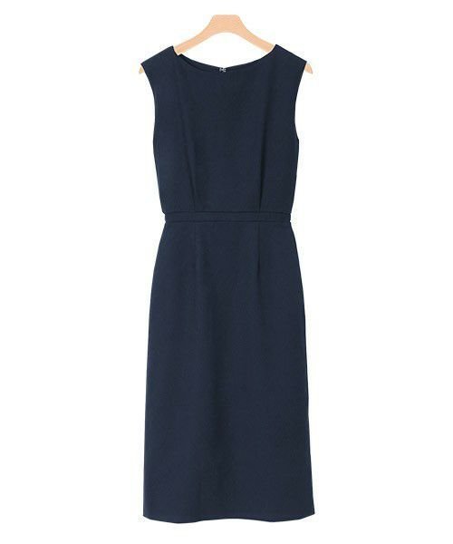 【ピエロ/Pierrot】のドッキングIラインワンピース インテリア・キッズ・メンズ・レディースファッション・服の通販 founy(ファニー) 　ファッション　Fashion　レディースファッション　Fashion for Women　ワンピース　Dresses　セットアップ　Set-Up, Coordinated Outfit　デコルテ　Décolleté, Neckline　ドッキング　Docking, Mixed Material　ノースリーブ　Sleeveless, No-Sleeve　プチプライス・低価格　Affordable / Budget Price　エレガント 上品　Elegant　羽織　Haori, Light Jacket　ネイビー|ID: prp329100004846069 ipo3291000000035350485