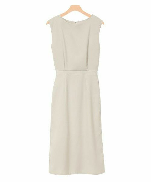 【ピエロ/Pierrot】のドッキングIラインワンピース インテリア・キッズ・メンズ・レディースファッション・服の通販 founy(ファニー) 　ファッション　Fashion　レディースファッション　Fashion for Women　ワンピース　Dresses　セットアップ　Set-Up, Coordinated Outfit　デコルテ　Décolleté, Neckline　ドッキング　Docking, Mixed Material　ノースリーブ　Sleeveless, No-Sleeve　プチプライス・低価格　Affordable / Budget Price　エレガント 上品　Elegant　羽織　Haori, Light Jacket　ライトベージュ|ID: prp329100004846069 ipo3291000000035350488