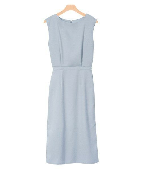 【ピエロ/Pierrot】のドッキングIラインワンピース インテリア・キッズ・メンズ・レディースファッション・服の通販 founy(ファニー) 　ファッション　Fashion　レディースファッション　Fashion for Women　ワンピース　Dresses　セットアップ　Set-Up, Coordinated Outfit　デコルテ　Décolleté, Neckline　ドッキング　Docking, Mixed Material　ノースリーブ　Sleeveless, No-Sleeve　プチプライス・低価格　Affordable / Budget Price　エレガント 上品　Elegant　羽織　Haori, Light Jacket　グレイッシュブルー|ID: prp329100004846069 ipo3291000000035350491