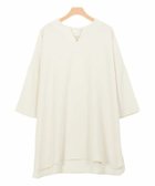 【ピエロ/Pierrot】のキーネックチュニックブラウス アイボリー|ID: prp329100004846083 ipo3291000000035807611