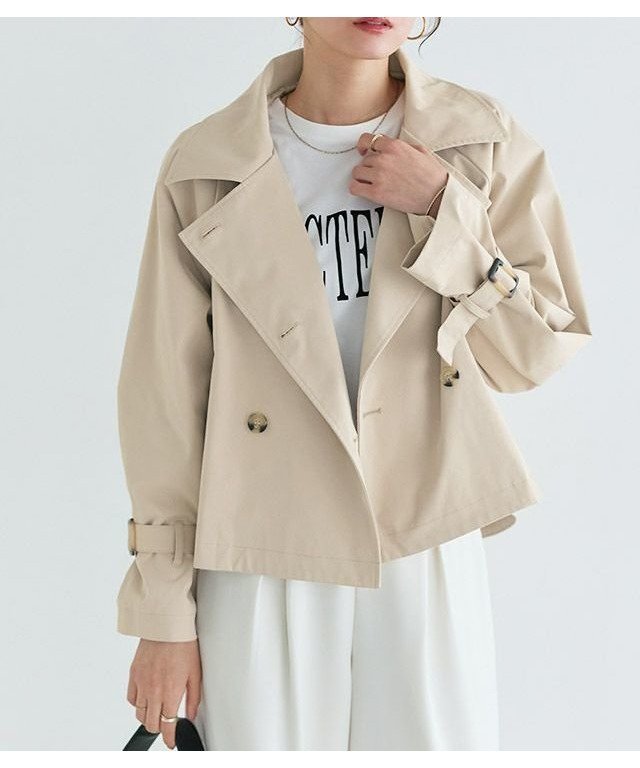 【ピエロ/Pierrot】のキャンディースリーブショートトレンチコート インテリア・キッズ・メンズ・レディースファッション・服の通販 founy(ファニー) ファッション Fashion レディースファッション Fashion for Women アウター Coat / Outerwear Collection コート・ロングコート・ピーコート Long Coats, Peacoats & More レディースジャケット・軽アウター Jackets トレンチコート / 春秋の定番アウター Trench Coats ショート Short, Short Length スリーブ Sleeve, Long Sleeve / Short Sleeve プチプライス・低価格 Affordable / Budget Price キャンディースリーブショートトレンチコート|ID: prp329100004848787 ipo3291000000035455628