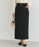 【ピエロ/Pierrot】のベルテッドストレッチIラインスカート 162cm / ブラック / M|ID: prp329100004849511 ipo3291000000035744502