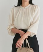 【ピエロ/Pierrot】のタックデザインドビーシフォンブラウス 人気、トレンドファッション・服の通販 founy(ファニー) ファッション Fashion レディースファッション Fashion for Women トップス・カットソー Cut & Sew Tops シャツ・ブラウス・オフィスカジュアル Elegant Blouses & Button-Ups 送料無料 Free Shipping シフォン Chiffon, Lightweight Fabric ジャケット Jacket, Outerwear スラックス Slacks, Dress Pants スリーブ Sleeve, Long Sleeve / Short Sleeve タイトスカート Pencil Skirt, Tight Skirt ドット Polka Dot, Dot Pattern プチプライス・低価格 Affordable / Budget Price エレガント 上品 Elegant thumbnail 162cm / ライトベージュ / M|ID: prp329100004849513 ipo3291000000035482693