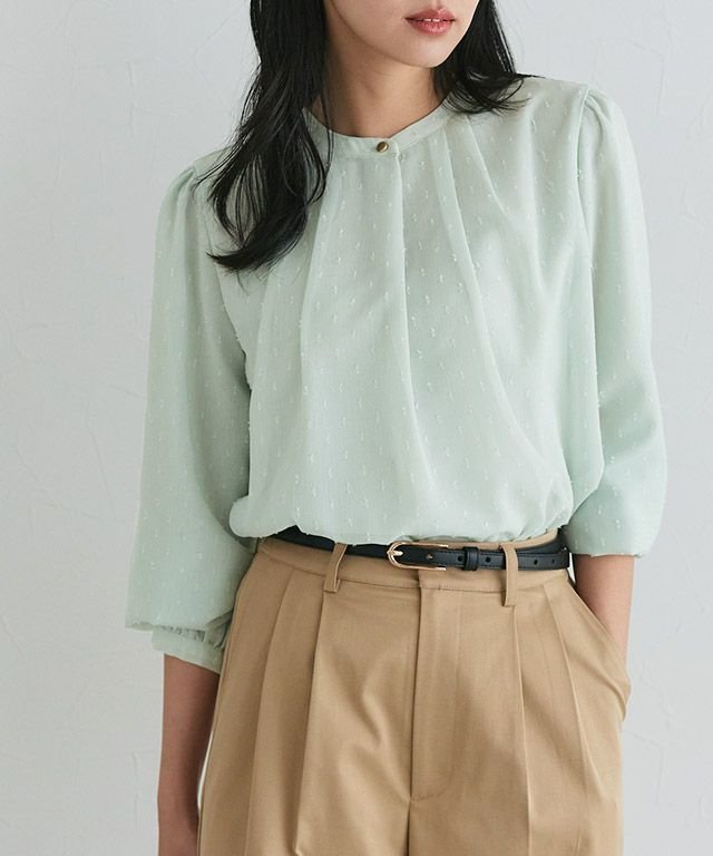 【ピエロ/Pierrot】のタックデザインドビーシフォンブラウス インテリア・キッズ・メンズ・レディースファッション・服の通販 founy(ファニー) ファッション Fashion レディースファッション Fashion for Women トップス・カットソー Cut & Sew Tops シャツ・ブラウス・オフィスカジュアル Elegant Blouses & Button-Ups 送料無料 Free Shipping シフォン Chiffon, Lightweight Fabric ジャケット Jacket, Outerwear スラックス Slacks, Dress Pants スリーブ Sleeve, Long Sleeve / Short Sleeve タイトスカート Pencil Skirt, Tight Skirt ドット Polka Dot, Dot Pattern プチプライス・低価格 Affordable / Budget Price エレガント 上品 Elegant タックデザインドビーシフォンブラウス【Pierrot】|ID: prp329100004849513 ipo3291000000035482694