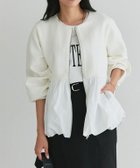 【ピエロ/Pierrot】の【UV・花粉対策】バルーンペプラムブルゾン 人気、トレンドファッション・服の通販 founy(ファニー) ファッション Fashion レディースファッション Fashion for Women アウター Coat / Outerwear Collection レディースジャケット・軽アウター Jackets ブルゾンジャケット・スポーティアウター Blouson Jackets 送料無料 Free Shipping ドッキング Docking, Mixed Material バルーン Balloon, Balloon Silhouette ブルゾン Blouson, Bomber Jacket プチプライス・低価格 Affordable / Budget Price ペプラム Peplum, Flared Hem ポケット Pocket, Pocket Detail thumbnail 162cm / オフホワイト / M|ID: prp329100004849514 ipo3291000000035482701
