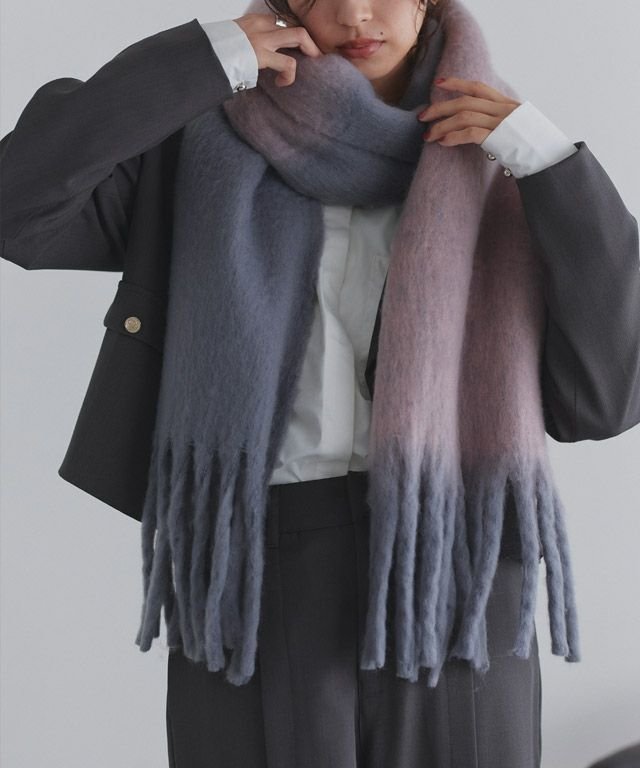 【ピエロ/Pierrot】のECLAM バイカラーメランジマフラー インテリア・キッズ・メンズ・レディースファッション・服の通販 founy(ファニー) 　ファッション　Fashion　レディースファッション　Fashion for Women　マフラー・スヌード / 冬小物の定番　Scarves & Mufflers　おすすめ　Recommended / Our Picks　ストール　Stole, Wrap　トレンド　Trend, Trending Now　プチプライス・低価格　Affordable / Budget Price　マフラー　Scarf, Muffler　メランジ　Melange, Mixed Yarn　A/W・秋冬　Autumn/Winter　防寒　Cold Protection, Winter-Ready　163cm / ピンク×グレー / M|ID: prp329100004852183 ipo3291000000035620596