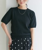 【ピエロ/Pierrot】の【UV/ウォッシャブル】半袖ニット 人気、トレンドファッション・服の通販 founy(ファニー) ファッション Fashion レディースファッション Fashion for Women トップス・カットソー Cut & Sew Tops ニット Knit Tops & Sweaters 送料無料 Free Shipping ウォッシャブル Machine Washable プチプライス・低価格 Affordable / Budget Price ベーシック Basic, Essential エレガント 上品 Elegant 半袖 Short Sleeve, Half Sleeve 定番 Standard, Basic Item thumbnail 166cm / ブラック / M|ID: prp329100004852229 ipo3291000000035621849