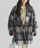 【ピエロ/Pierrot】のブークレーチェックPコート 人気、トレンドファッション・服の通販 founy(ファニー) ファッション Fashion レディースファッション Fashion for Women アウター Coat / Outerwear Collection コート・ロングコート・ピーコート Long Coats, Peacoats & More レディースジャケット・軽アウター Jackets Pコート Pea Coats 送料無料 Free Shipping チェック Check, Plaid, Tartan デニム Denim, Jeans Material フェミニン Feminine, Girly プチプライス・低価格 Affordable / Budget Price thumbnail ブークレーチェックPコート|ID: prp329100004856170 ipo3291000000035806107