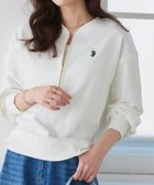 【ピエロ/Pierrot】の【U.S.POLO ASSN.】ハーフジップスウェット 人気、トレンドファッション・服の通販 founy(ファニー) ファッション Fashion レディースファッション Fashion for Women トップス・カットソー Cut & Sew Tops レディースパーカー・カジュアルフーディー Casual Hoodies & Sweatshirts スウェット・クルーネックトップス Sweatshirts & Crewnecks / Relaxed Fit Sweat Tops プチプライス・低価格 Affordable / Budget Price リラックス Relax, Relaxed Fit thumbnail 167cm / オフホワイト×ネイビー / M|ID: prp329100004859284 ipo3291000000036039386