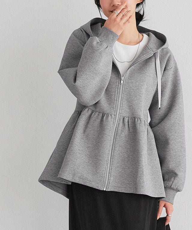 【ピエロ/Pierrot】のダンボールヘムフレアパーカー インテリア・キッズ・メンズ・レディースファッション・服の通販 founy(ファニー) ファッション Fashion レディースファッション Fashion for Women トップス・カットソー Cut & Sew Tops レディースパーカー・カジュアルフーディー Casual Hoodies & Sweatshirts グログラン Grosgrain, Grosgrain Ribbon スウェット / スエット Sweatshirt, Sweatwear ストレッチ Stretch, Stretchy Fabric フェミニン Feminine, Girly フレア Flare, Flared プチプライス・低価格 Affordable / Budget Price プレート Plate, Dish リボン Ribbon, Bow エレガント 上品 Elegant ダンボールヘムフレアパーカー|ID: prp329100004859833 ipo3291000000035965441