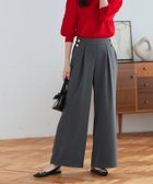 【ピエロ/Pierrot】のゴールドボタンワイドパンツ 167cm / チャコール / M|ID: prp329100004859838 ipo3291000000036392587