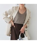 【ピエロ/Pierrot】の選べる接触冷感リネンライクジャケット 人気、トレンドファッション・服の通販 founy(ファニー) ファッション Fashion レディースファッション Fashion for Women アウター Coat / Outerwear Collection レディースジャケット・軽アウター Jackets 送料無料 Free Shipping ダブル Double, Double-Breasted テーラード Tailored, Tailored Fit ハイネック High Neck, Mock Neck プチプライス・低価格 Affordable / Budget Price リネン Linen, Linen Fabric リボン Ribbon, Bow 夏 Summer thumbnail 162cm / 杢ライトベージュ / Atype / M|ID: prp329100004862867 ipo3291000000036127596