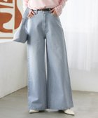 【ピエロ/Pierrot】のバギーワイドデニム 人気、トレンドファッション・服の通販 founy(ファニー) ファッション Fashion レディースファッション Fashion for Women パンツ Pants & Trousers スウェット / スエット Sweatshirt, Sweatwear デニム Denim, Jeans Material バランス Balance, Style Balance プチプライス・低価格 Affordable / Budget Price ルーズ Loose, Oversized ワイド Wide, Wide Fit thumbnail 160cm / サックス / M|ID: prp329100004864624 ipo3291000000036205344