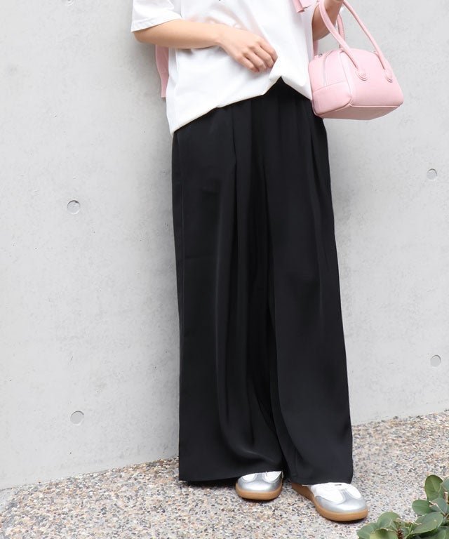 【ピエロ/Pierrot】の接触冷感イージーワイドパンツ 人気、トレンドファッション・服の通販 founy(ファニー) 　ファッション　Fashion　レディースファッション　Fashion for Women　パンツ　Pants & Trousers　送料無料　Free Shipping　おすすめ　Recommended / Our Picks　サマー　Summer, Summer Style　プチプライス・低価格　Affordable / Budget Price　リボン　Ribbon, Bow　ワイド　Wide, Wide Fit　吸水　Absorbent, Quick-Dry　夏　Summer　旅行　Travel　 other-1|ID: prp329100004867389 ipo3291000000036257619