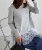 【ピエロ/Pierrot】の裾レースドッキングカットソー 人気、トレンドファッション・服の通販 founy(ファニー) ファッション Fashion レディースファッション Fashion for Women トップス・カットソー Cut & Sew Tops カットソー・ベーシックTシャツ Cut-and-Sewn Tops / Stretch Tees & Basics ドッキング Docking, Mixed Material プチプライス・低価格 Affordable / Budget Price レース Lace, Lace Fabric ロング Long, Long-Length エレガント 上品 Elegant thumbnail 裾レースドッキングカットソー|ID: prp329100004870520 ipo3291000000036300960